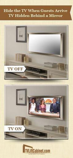 Frame Your Tv Tvs Easy And Moldings Hidden Tv Mirrors Mirror Screen Save Up To