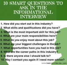 informational interview template
