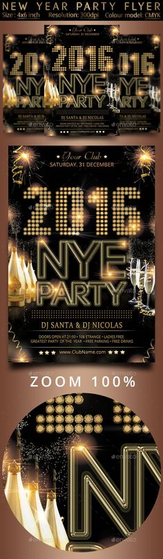 New Years Eve Flyer Template Flyer template, Template and Party flyer - new years party flyer New Years Eve Flyer Template Flyer template, Template and Party flyer - new years party flyer
