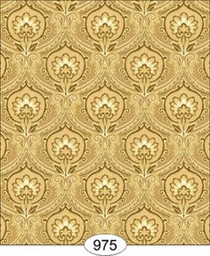 Dolls House Miniature Red And Orange Leaf Wallpaper