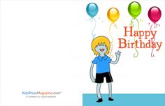 boys birthday card printable