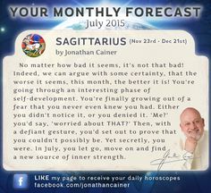 Horoscope sagittarius jonathan cainer