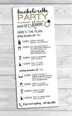 Bachelorette Party Itinerary Template Google Search I Do I Created This Custom Bachelorette Party Itinerary For A Destination In Chicago Bacheloretteparty Bachelorettepartyitinerary