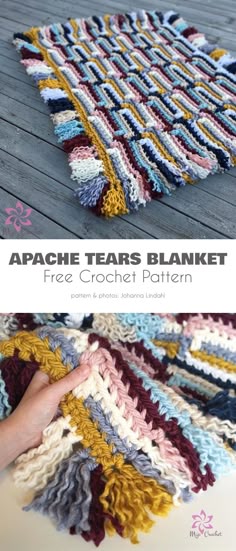 EARTHY Saguaro Print Afghan//Crochet Pattern INSTRUCTIONS ONLY