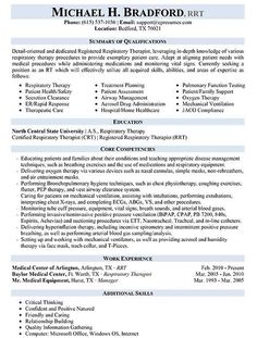 respiratory therapy resumes