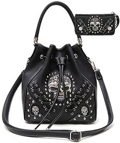 Interestprint Custom emo sugar skull Classic Women Top Handbag Shoulder Bag