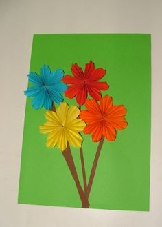 blumen aus papier mit kindern basteln, 11 besten blumen basteln mit kindern bilder auf pinterest | blumen, Design ideen