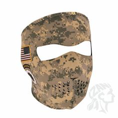 Neo-X Xtreme HALF Neoprene Face Mask with Filter Red Orange Flames ATV Motorcyle
