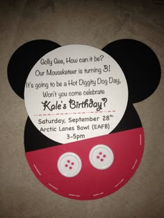 mickey mouse 3rd birthday invitations