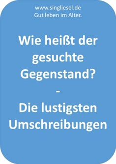 Umschreibung für kennenlernen