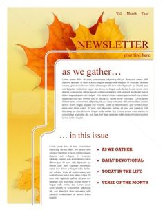 15 best church newsletter samples images on pinterest newsletter