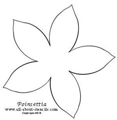 poinsettia printable template