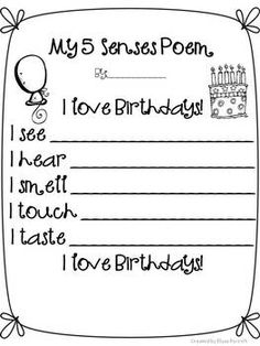 sensory poem template rubric poetry for any subject tpt misc
