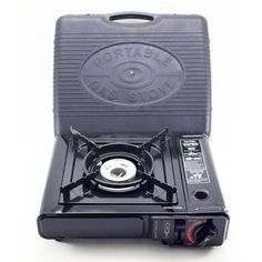 Bulary Portable Camping Gas Cooker Single Burner Stove Camping Gas Stove Mini Portable Gas Stove for Outdoor Picnic Enamel Pan Holder