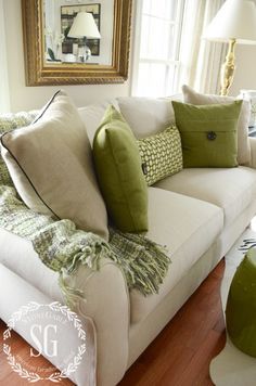 75 Best Couch Throw Images On Pinterest Dekens Beddengoed And Neutral And Green Pillows On A Sofa With Throw Taupe