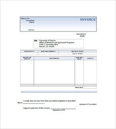 Auto Insurance Standard Invoice , Standard Invoice Template