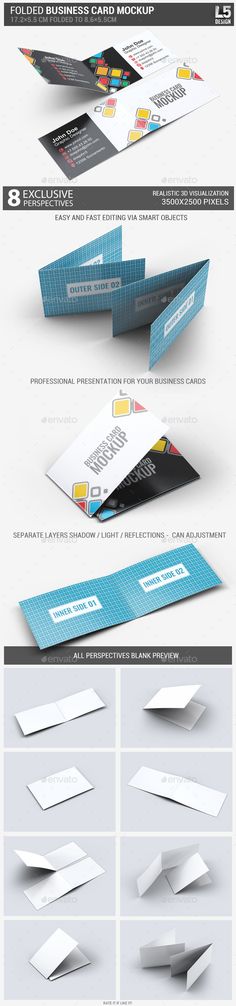 the 25 best folded business cards images on pinterest