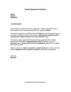 notice of lease violation pdf property management forms
