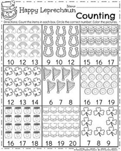 best free kindergarten worksheets images in teacher pay free kindergarten counting worksheet for march in a fun st patricks day theme counting