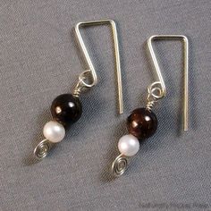 154 Best Coastal Jewelry Handmade Images On Pinterest Diy Garnet Pearl Argentium Silver Earrings