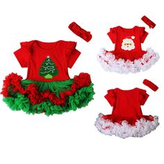 Onefa Christmas Newborn Baby Girl Boy Jumpsuit Clothes Palid Santa Letter Romper