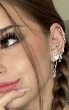 Brooke Monk earrings | Earings piercings, Pretty ear piercings, Cool