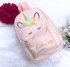Mundo Unicornio Mochila Personalizada Sacos E Mochila Rosa