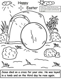 Easter Jesus Resurrection Coloring Pages