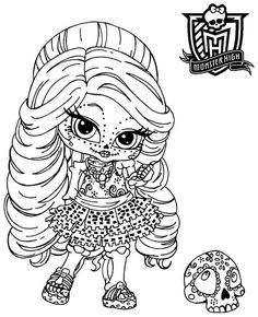 monster high baby coloring pages