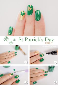 488 Best Easy D I Y Nail Tutorials Images On Pinterest St Patrick Day Nails And Easy Nail Art Tutorial