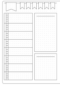 Bullet Journal Simple Weekly Layout Template Bullet Journal Inspo, Minimalist Bullet Journal, Bullet Journal 2019, Bullet Journal Spread, Bullet Journal Inserts, Bullet Journal Layout Templates, Bullet Journal Weekly Layout, Bullet Journal Printables