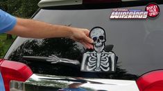 WiperTags Crazy Killer Clown with Decal attaches to Rear Vehicle Wiper