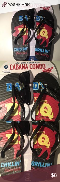 Wembley NWOT L Men's Cabana Combo Flip Flops & Sandals Dads Chilling' Grillin' Wembley NWOT L Men's Cabana Combo Flip Flops & Sandals Dads Chilling' Grillin'