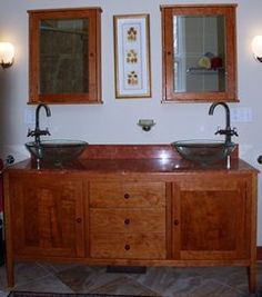 98 Best Cherry Wood Vanities Images On Pinterest Bathroom Solid Cherry Vanity