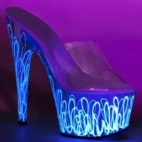 Pleaser Adore 701UVL Womens Shoes High Heels Platforms Sandals Pole Dancing New