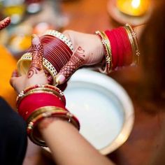 Red outlet color bangles