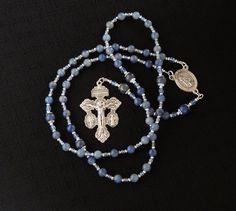 St Modomnoc Patron Of Bees Religious Round Medal Silver Tone Pendant with Rhinestones