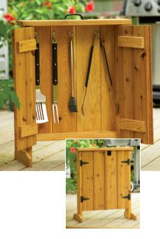 This Cedar Barbecue Tool Cabinet Is An Attractive And Practical This Cedar Barbecue Tool Cabinet Is An Attractive And Practical Addition To Your Patio Or Deck It Easy Build Requires Minimal M