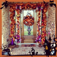 my halloween mesh deco garland for my own door please like my page unique mesh design on facebook halloween door decor pinterest garlands - Deco Mesh Halloween Garland my halloween mesh deco garland for my own door please like my page unique mesh design on facebook halloween door decor pinterest garlands - Deco Mesh Halloween Garland
