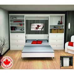 73 Best Murphy Bed Ideas Images On Pinterest Alcove Costco Bestar 3 Pc White Wall Bed Set