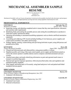 Assembly Line Worker Resume Mesmerizing 20 Best Resumes Images On Pinterest Cv Template Resume Templates . Assembly Line Worker Resume Endearing 20 Best Resumes Images On Pinterest Cv Template Resume Templates .