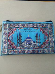 Boho Purse,Coin Bags Ottoman Rug Design Zippered Storage Purse Ethnic Bohemian