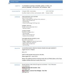 accounting major resume
