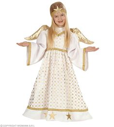 Boys Girls Gold Angle Harp Music Nativity Play Christmas Xmas Fancy Dress Prop