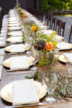 164 Best Table Settings Images On Pinterest Tablescapes Desk Elegant And Bright Tablesetting For A Wedding Reception Table Arrangements