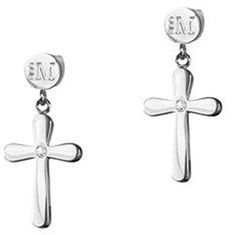 Epoch World 5 Pares Acero Inoxidable Pendientes Cruz Plata Dorado Hombre Mujer Ni/ña Cruz Pendiente Aro Tous Oro