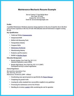 sample aircraft mechanic resumes