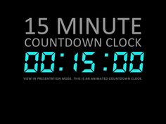 15 minute timer powerpoint