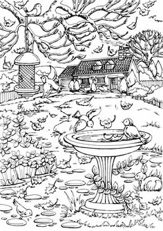 Creative haven country farm scenes coloring book