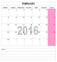 free word calendars